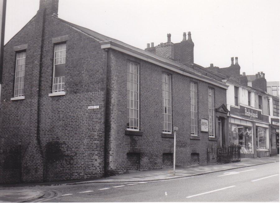 Black and with photograph of the George Streeet Chapel