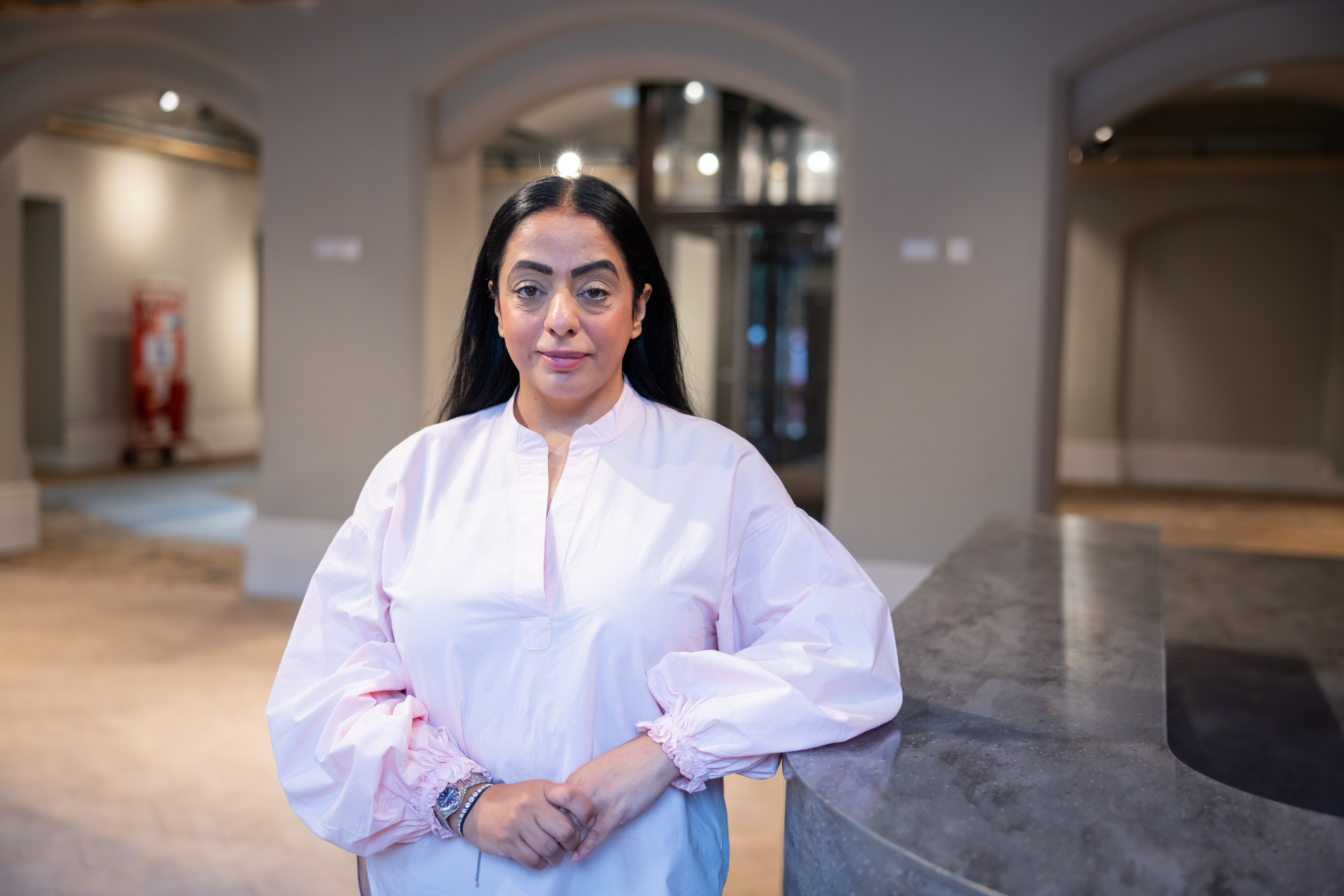 Oldham Council Leader Cllr Arooj Shah at the library handover